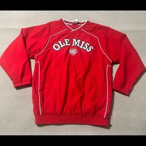 Vintage Russell Ole Miss Cotton Bowl Pullover Windbreaker Jacket - Size M